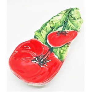 NEW - Sadie Ceramic Decorate/Spoon Holder - Tomatoes
